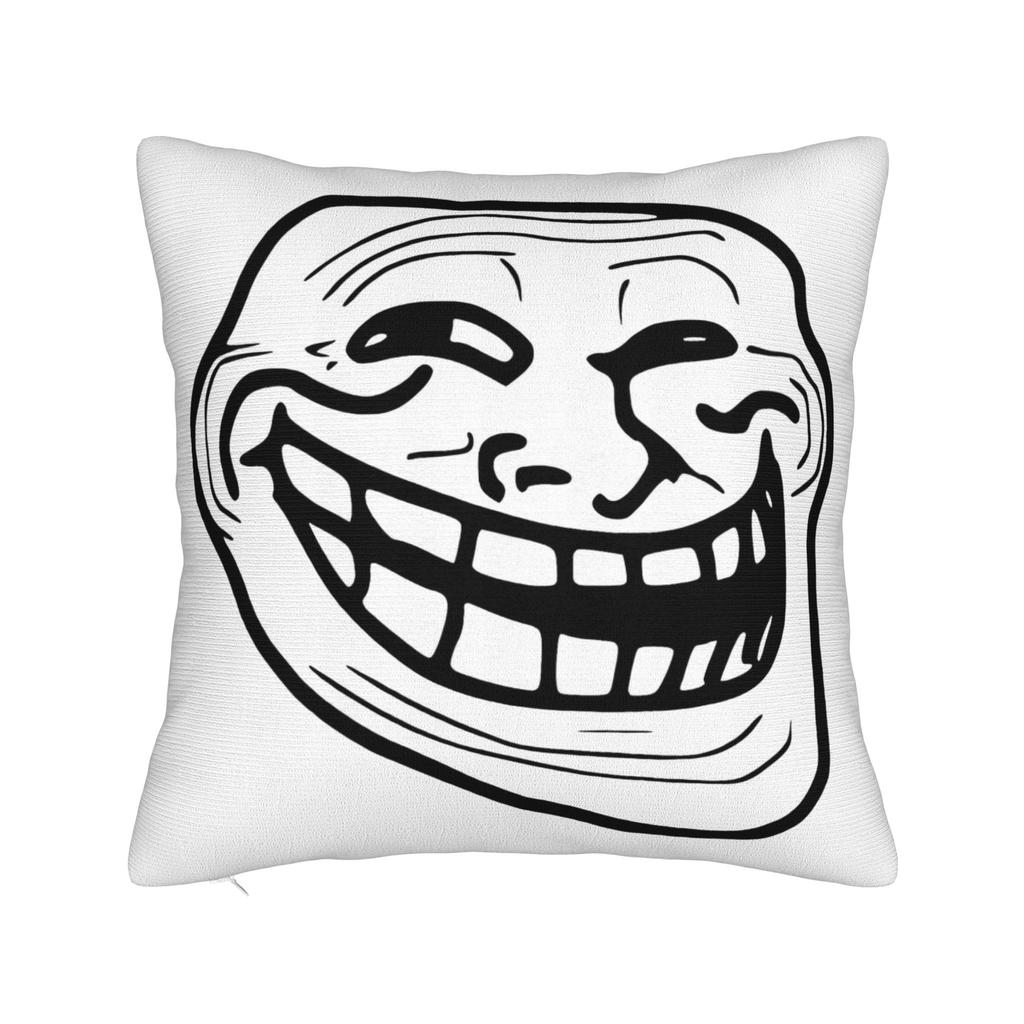 Мем Trollface Rage Comic Смешная Шутка Тролля Интернет Наволочки Винтажная Наволочка Для Свадебной Вечеринки Домашний Декор Чехол на Подушку