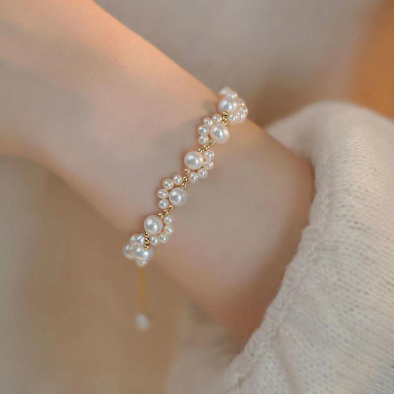 Japanese Korean Kitten Claw Pearl Unique Fashionable Design Bracelet Female Jewelry