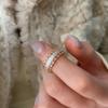 Light Luxury Full Diamond Zircon Open Ring Women'S Design Sense Exquisite Personality Fashion Temperament Elegant Versatile Ring Ring