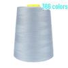 402 High-Speed Polyester Sewing Thread, 8000 Yards, Black & White for Industrial Sewing Machines