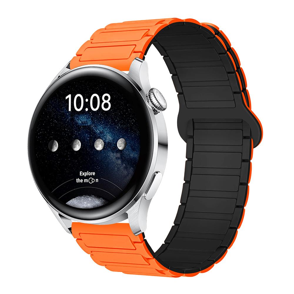 18mm 22mm 20mm Magnetic Silicone Strap For Samsung Galaxy Watch 7 6 5 4 44mm 40mm Sports Band For Galaxy Watch 4 6 Classic 47mm Huawei GT 4/5/6 41mm