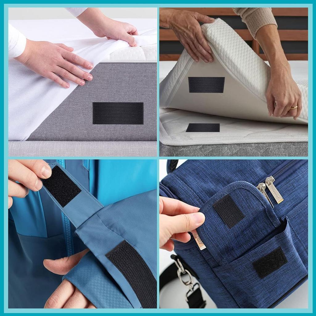 2pcs 1/2/3mX10cm Sofa Slipcover Hook and Loop Tape, Non-Slip Fastener Strips for Couch Cushion,Furniture,Picture Frames Mattress