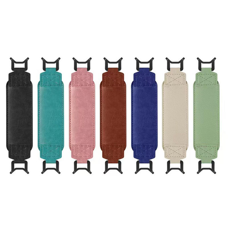 6-7 Inch Tablet Hand Strap Anti-Slip PU Leather Grip Handle with Adjustable Finger Loop for Secure One-Handed Use