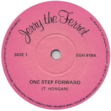 7inch Record JERRY THE FERRET One Step Forward EGH919 NOT ON LABEL 1978 UK Rock Used