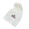 Vivienne Westwood MUFFLER Wool Scarf with Embroidered Logo 100% (white)