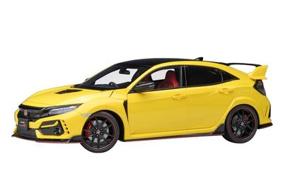 AUTOart Масштабная модель Honda Civic Type R Ограниченная серия Желтый Солнечный II Готовая модель 1/18 (ФК8)