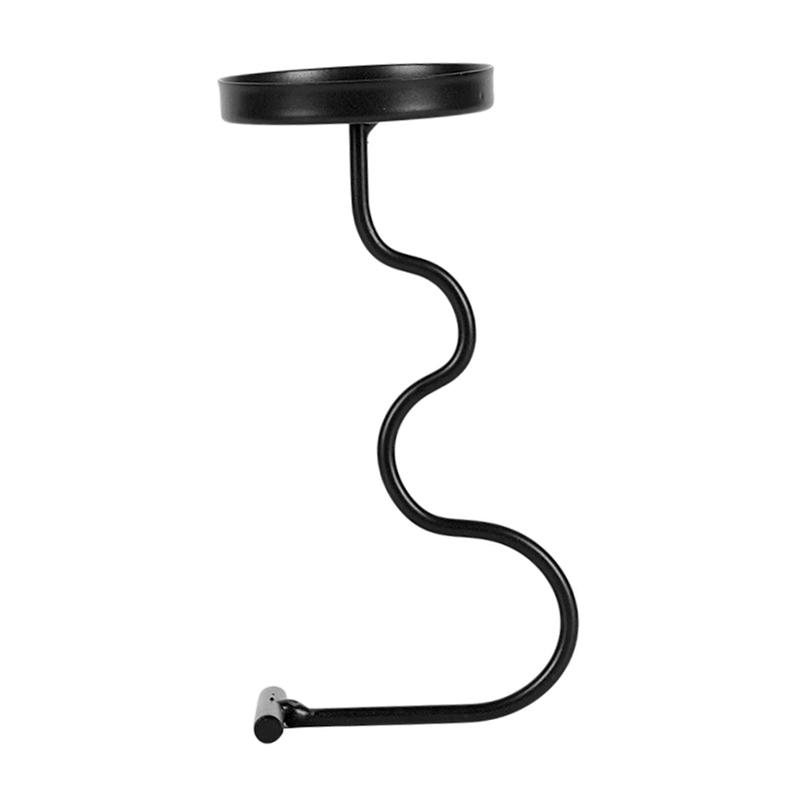 Iron Art Solid Color Desktop Candle Holder Unique Handicrafts Ornaments Gift Living Room Candlestick Decorative Home Decoration