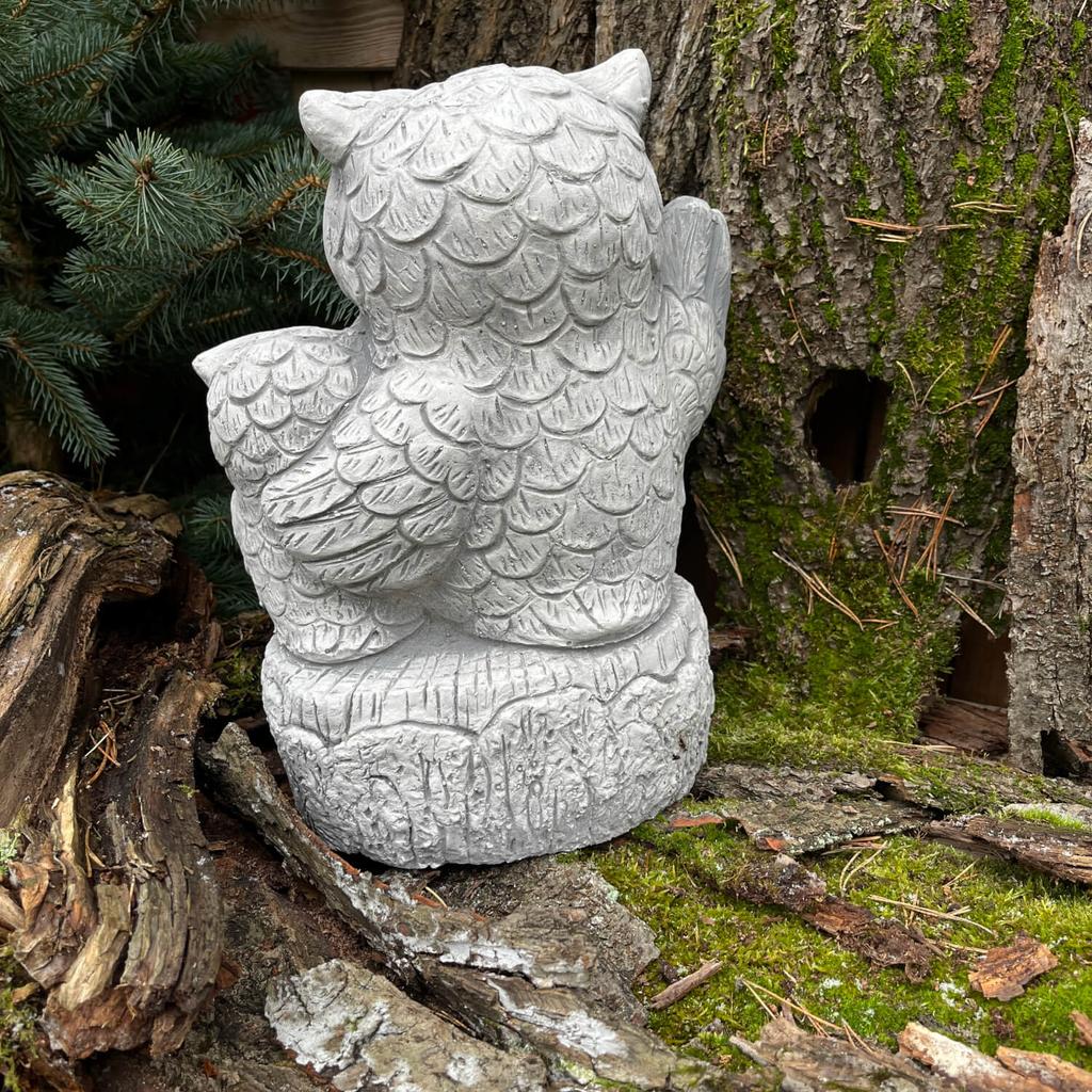 Eagle Owls - Concrete Garden Figure
