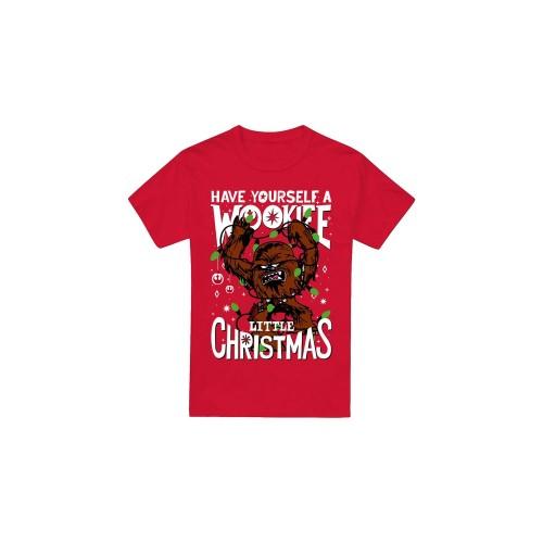 STAR WARS Mens A Wookie Little Christmas T-Shirt
