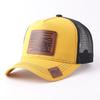Fashion Animal Leather Standard Mesh Cap European and American Fashion Outdoor Leisure Breathable Truck Driver Cap