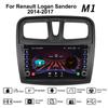 Android для Renault Logan Sandero 2014-2017 с кнопкой, автомобильным радио, видео, мультимедиа, GPS-плеером, 1 + 16 ГБ