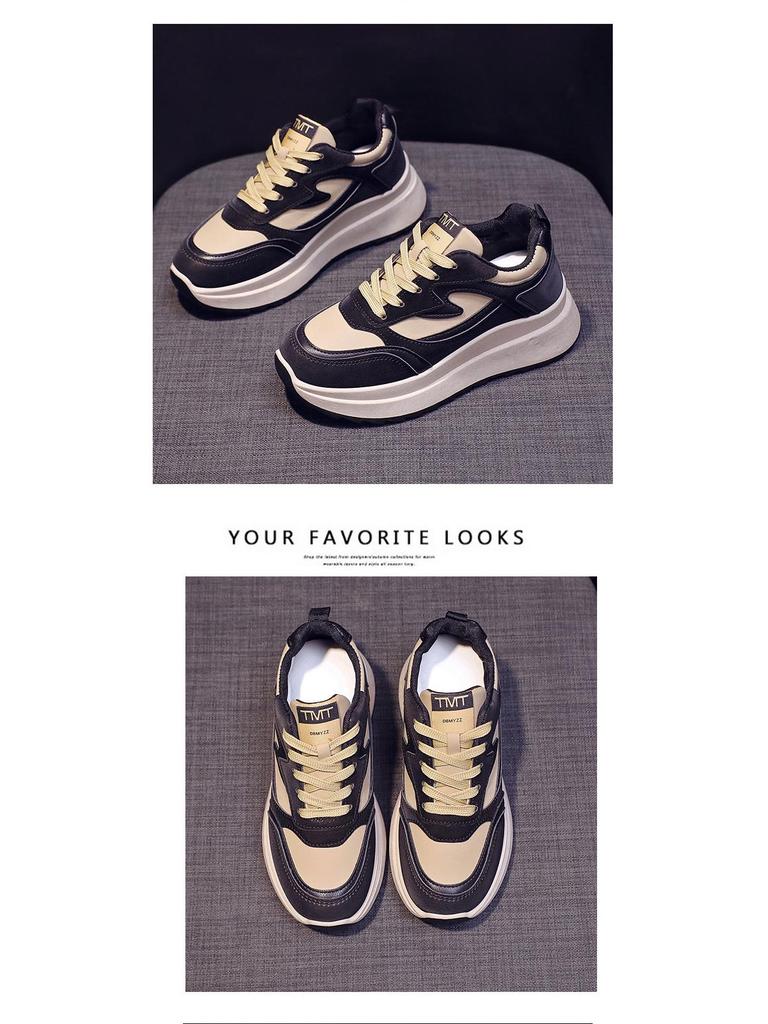 Women's 2022 Spring/Autumn Korean Style Fashion Casual Chunky Sole Breathable Forrest Gump Running Shoes