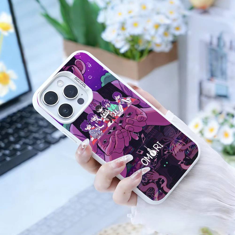 Чехол для телефона O-Omori Gam для iPhone 16 17 15 14 12 13 Pro Max Белый Цвет Ударопрочный Чехол