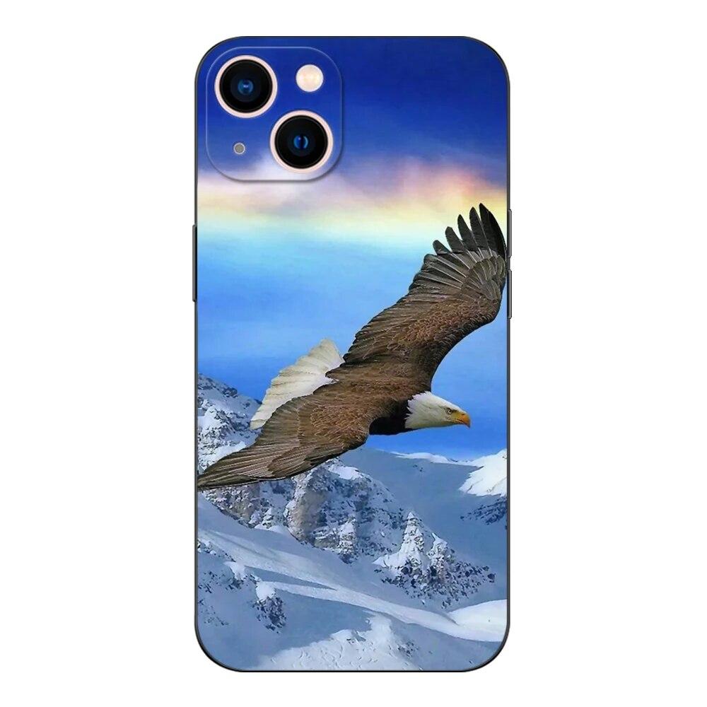 Чехол для телефона Eagle для iPhone Samsung Galaxy Redmi Xiaomi Oppo OnePlus Note SA 7 8 9 10 11 12 13 14 20 21 22 23 53 54 Pro Max Plus Ultra TPU Soft