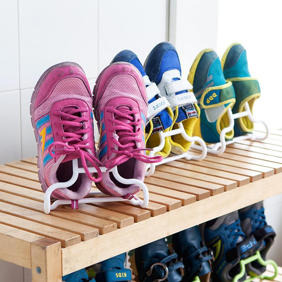 2PCS 2 In 1 Stand Up Storage Shoe Rack Shoe Rack for Kids Multifunctional Balcony Shoe Rack Drying Shoe Rack