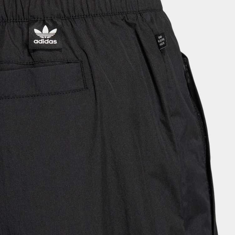 adidas Оригинальные спортивные брюки с манжетами и вышивкой логотипа Trefoil Flower Женские штаны Черные HP0081