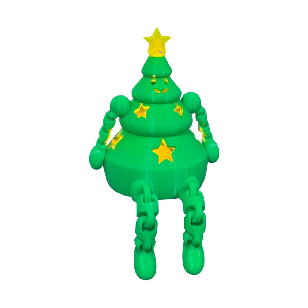 Подвижный рождественский подарок 3D-печать подвижных соединений на Рождество