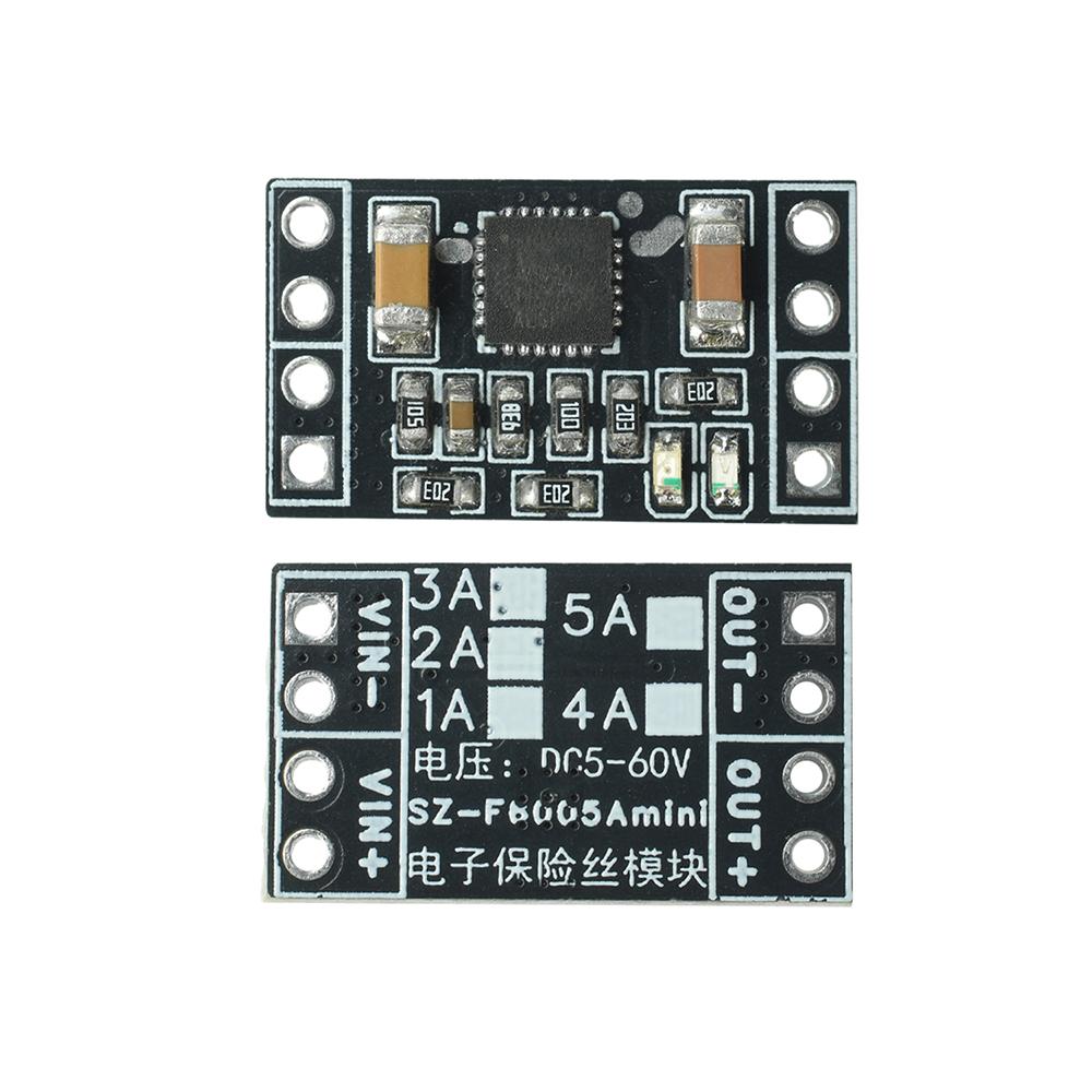 5A Mini Smart Electronic Fuse Module DC5–60V Overcurrent Short Circuit Protection Industrial Power Control Circuit Safety Device
