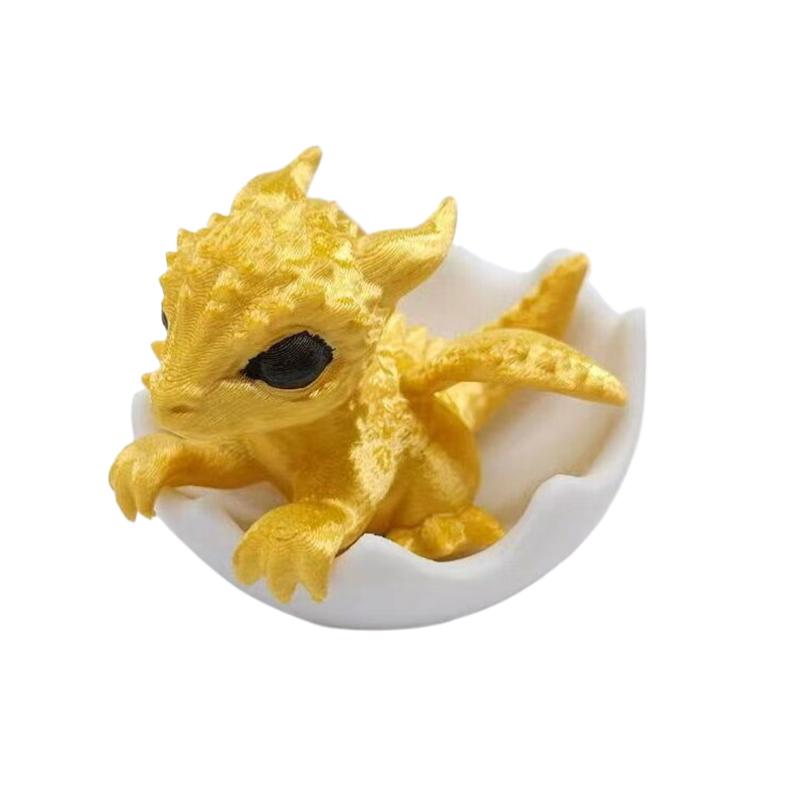 3D Мини Новорожденный Дракон В Яйце Искусство Статуя Дракона Маленькая Миниатюра Вылупившегося Дракона Новорожденный Дракон В Яйце Рабочий Стол