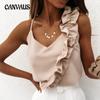 Summer Women's Camisole Top Sexy Temperament Backless Style Ruffle Sleeveless Top