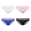 Men's Shiny Satin Underwear Mesh Back See Through Sissy Crossdress Panties