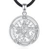 Eudora 925 Silver Pentagram Necklace Guardian Star Tetragrammaton Rune Amulet Pendant Jewelry Fine Gift For Men Women