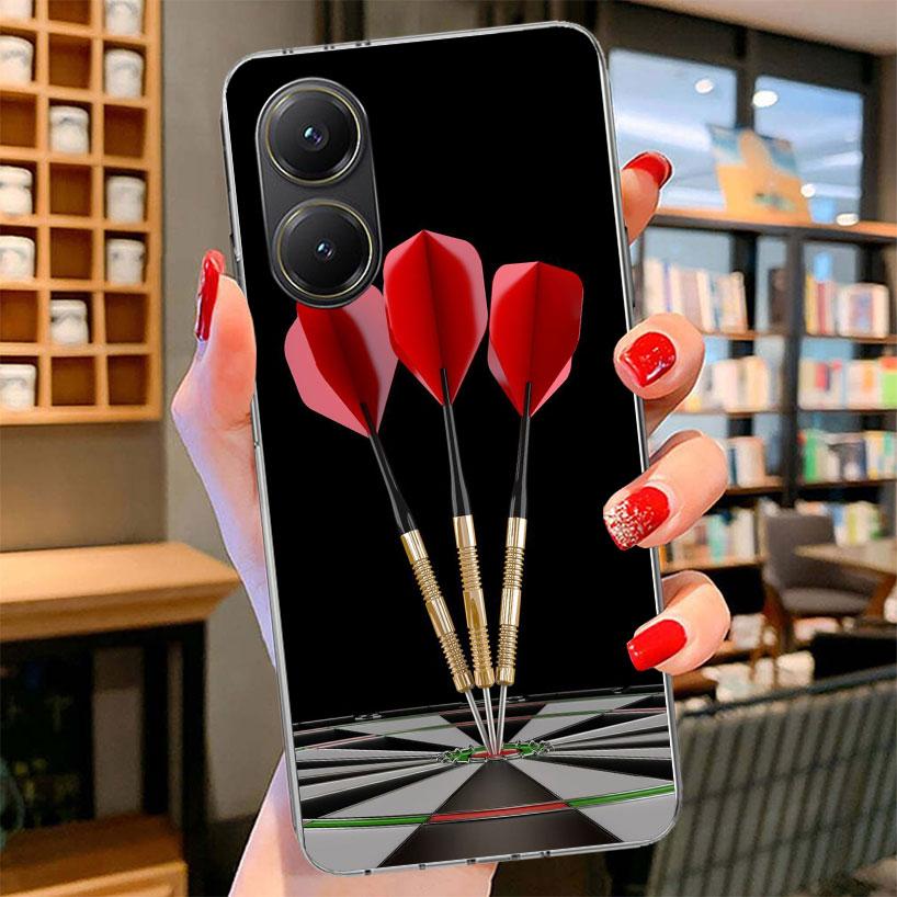 Darts Aesthetics Wire Target Phone Case For Xiaomi Poco F7 Ultra X7 X6 X5 Pro M7 Redmi 15C 15 13C 13 12C 12 10C 10 9A 9C 9T 9 Sh