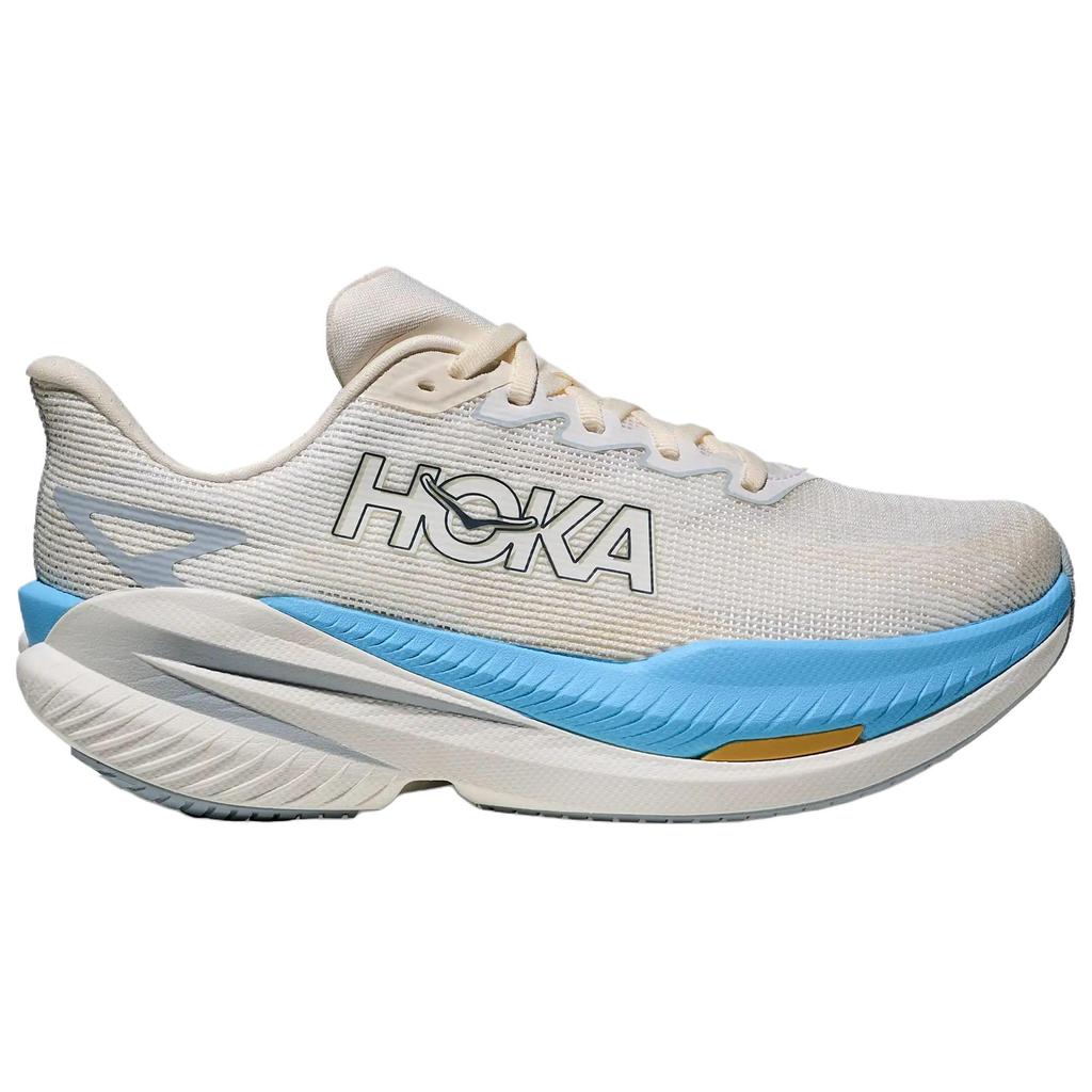 HOKA One One Mach X 3 Дышащая поддержка Упругая поддержка Дышащая поддержка Упругая Беговые кроссовки Женские Бежевый Белый Синий 1168721-WBS