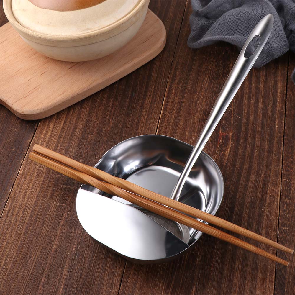 Stainless Steel Spoon Rack Thickened Spatula Holder Fruits Plates Snack Bowl  Dinning Table