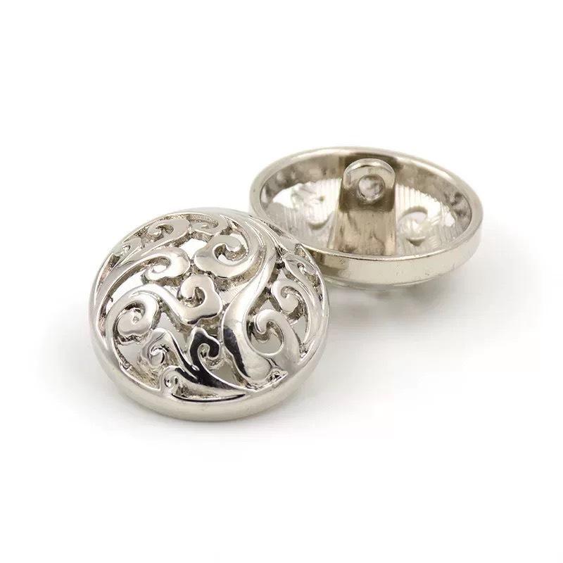 10 шт., красивые полые пуговицы с цветком, высокое качество, цельнометаллические круглые пуговицы, аксессуары для женской одежды