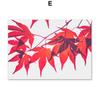 Canvas Painting Palnt Poster Red Maple Leaves Wall Art Picture Modern Nordic Posters and Prints Livingroom Bedroom Wall Decor No Frame