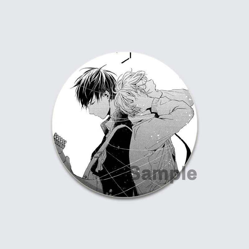 32/44/58 мм Круглые Аниме Подарочные Булавки Ручной Работы Брошь Сато Мафую/Уэнояма Рицука Мультфильм Значок на Рюкзаке Ювелирные Изделия Аксессуары Подарки