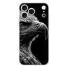 Мягкий прозрачный чехол для iPhone 17 Air 16E 16 11 15 14 Pro MAX 12 13 7 8 Plus SE Пасхальный чехол Полная защита Задняя панель с рисунком Черный орел