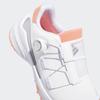 Кроссовки для гольфа Zed G 23 Boa Footwear Metallic cm M [Adidas Golf] женские, белые/коралловые, фьюжн/серебристые 23.0