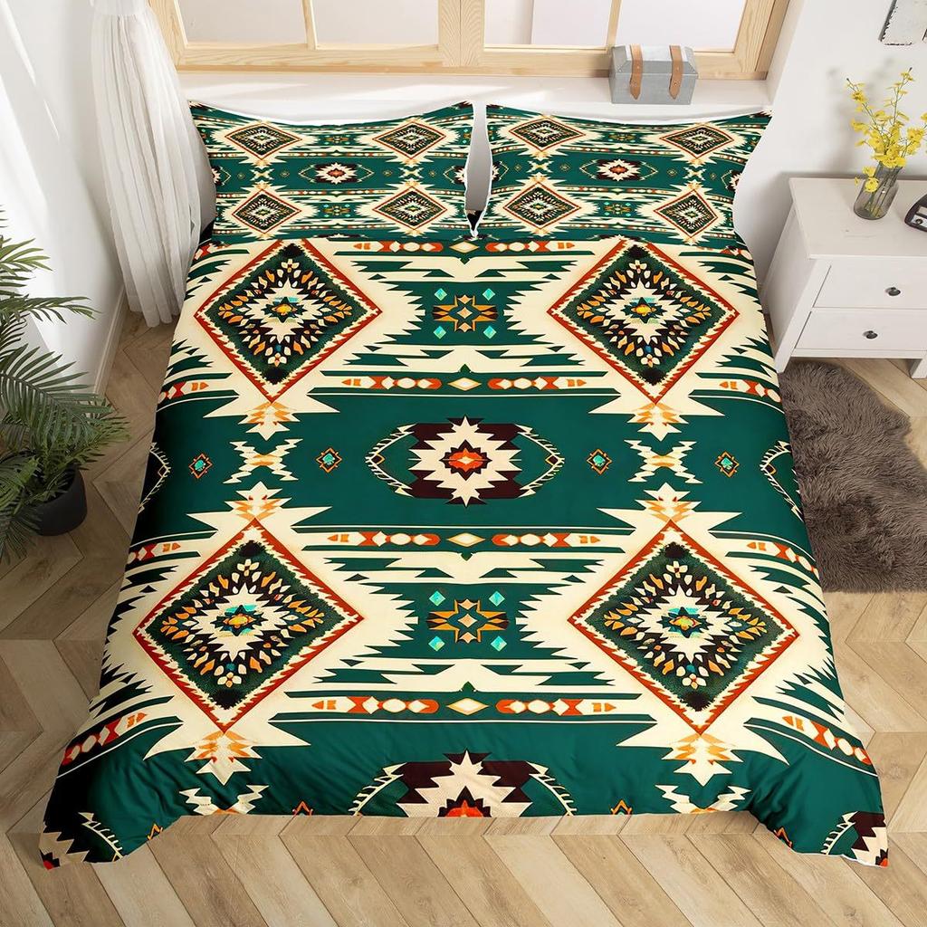 Западные фермерские животные Кожаный трехпредметный пододеяльник 3D цифровая печать Постельное белье