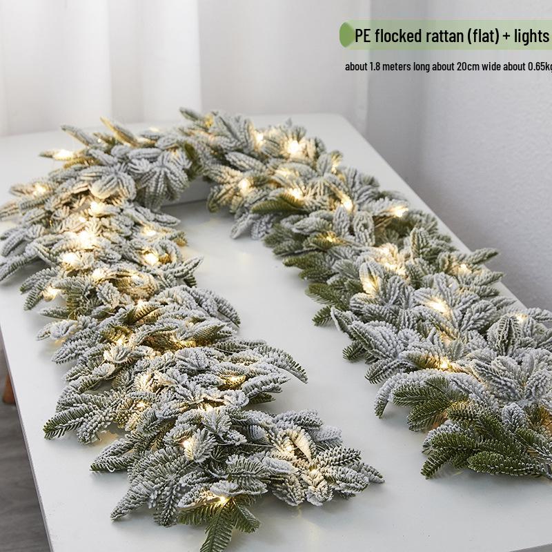 Christmas Snowflake Garland for Hotels, Malls, Windows, Doors & Stair Handrails