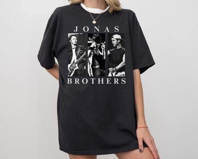 Винтажная футболка с концерта Jonas Brothers Тур 2025 Мерч для фанатов Футболка Jonas Brothers Унисекс