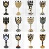 Gothic Goblet 3D Viking Stainless Steel Resin Skull Wine Goblet Dragon Claw Skeleton Spine Whiskey Cup Wine Glass for Halloween