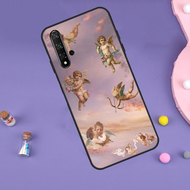 Cartoon Angel Baby Printing Case For Huawei Nova 11i 3i 7i 5T 11 9 10 SE Y60 Y61 Y70 Y90 Y91 P20 P40 Lite P30 Pro Cover