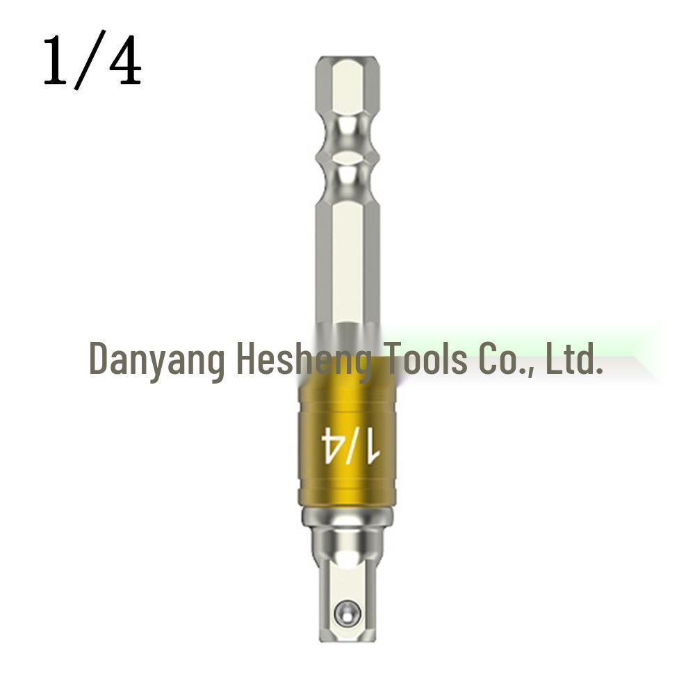 Набор из 3 предметов адаптеров для ударного гайковерта с шестигранным хвостовиком (1/2", 3/8", 1/4") для электрической отвертки