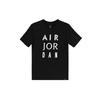 Спортивная повседневная футболка с коротким рукавом и логотипом Air Alphabet, мужские топы черного цвета AJ1388-010