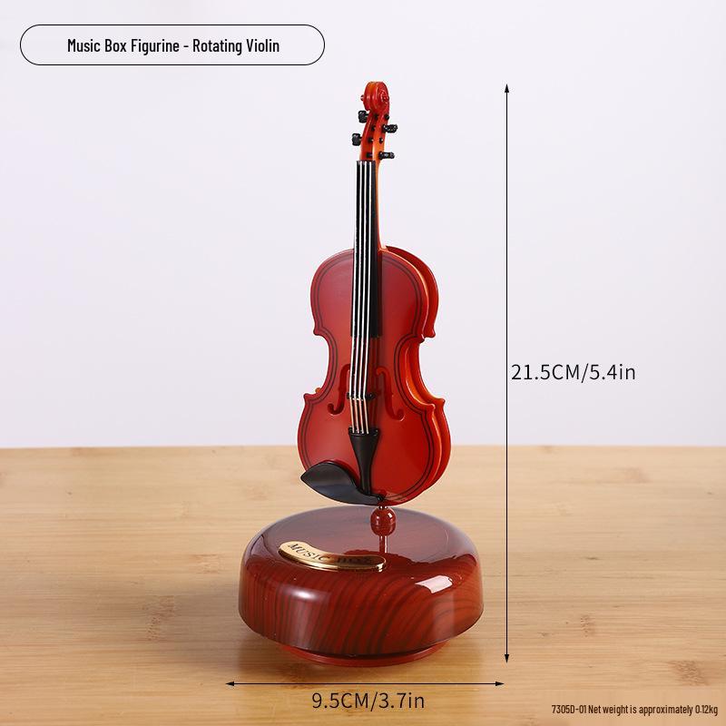 Creative Retro Wind-up Music Box for Home & Shop Decor, Photography Props