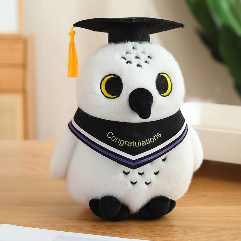 Creative Dr.Owl Plush Toys Cute Soft Bird Doctor Graduation Toys Delicate Ribbon Owl Doll Party Decor Funny Children Gift