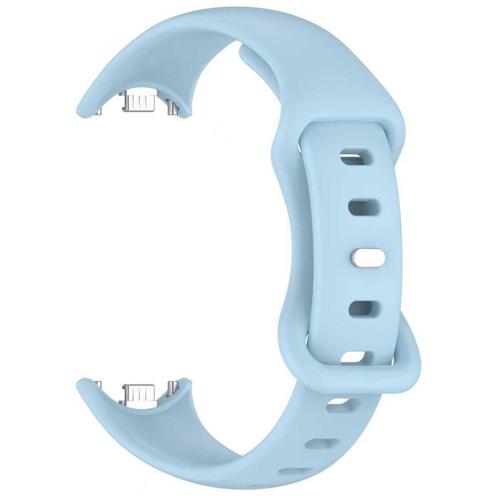 Однотонный силиконовый ремешок для Xiaomi Mi Band 8/9 с застежкой-бабочкой в форме 8