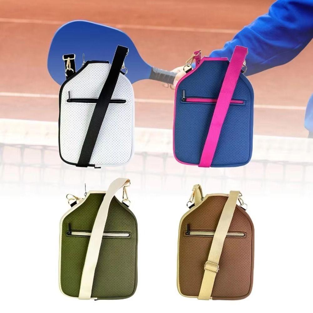 Zipper Closure Pickleball Paddle Cover Waterproof Pickleball Racket Bag Unisex