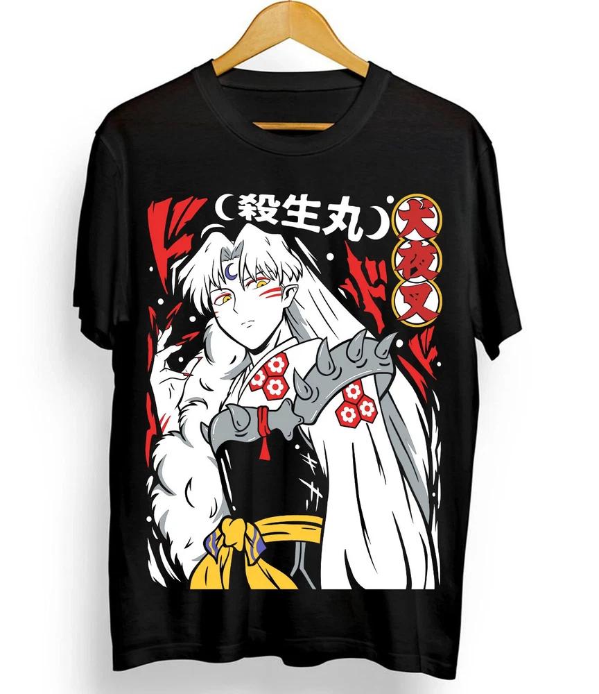 Anime Inuyasha Sesshomaru Tshirt Unisexga Shirts Unisex Unisex Unisex 1