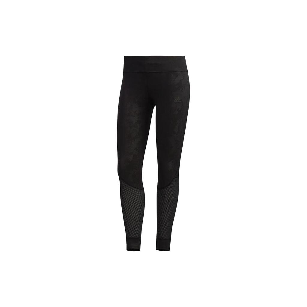 Adidas Logo Breathable Windproof Tight Fitness Pants Women Bottoms Black DZ2009