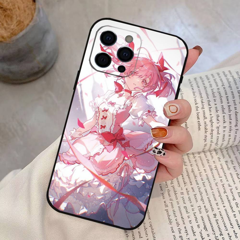 Puella Magi Madoka Magica Чехол для телефона Силиконовый Мягкий Для IPhone 17 16 15 14 13 12 11 X XR Plus Pro Max Plus