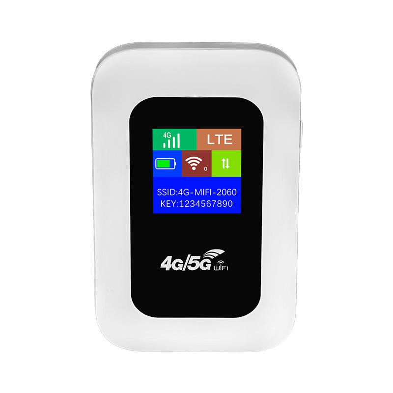 Портативный MiFi-роутер 4G/5G LTE с цветным экраном и слотом для SIM-карты