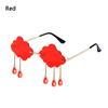 Cloud Shaped Shades Steampunk Sunglasses Disco Glasses Rimless Sunglasses Clouds Tassel Sunglasses